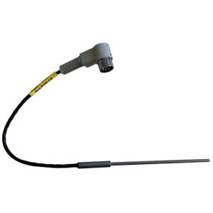 1. Çok pinli endüstriyel sensör bağlantı kablosu ve sensör ucu.