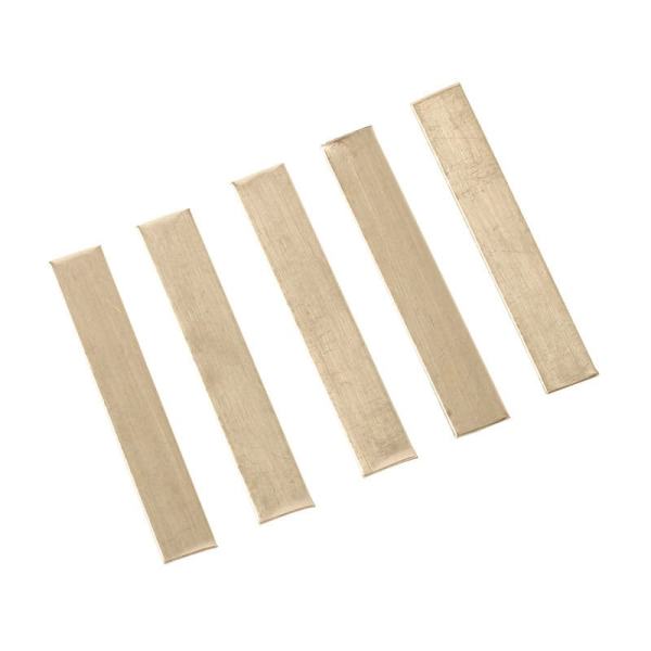 Cilalı Gümüş Şeritler (20'li Paket) | Polished Silver Strips (Pack of 20)