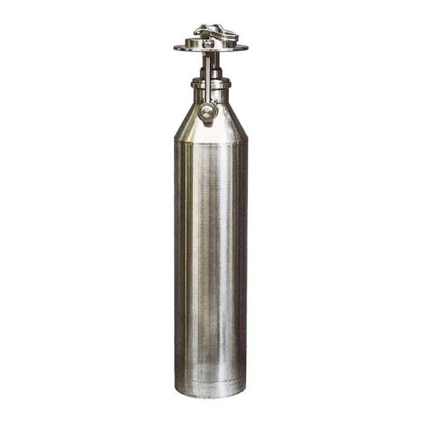 Yüksek basınçlı gaz silindiri, endüstriyel kullanım için güvenli ve dayanıklı tasarım.