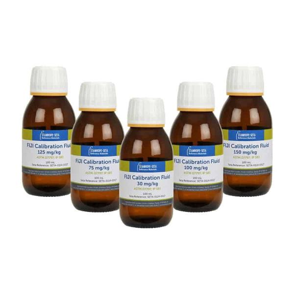 FIJI IP 583 ve ASTM D7797 Kalibrasyon Malzemesi Seti 100 ml | FIJI IP 583 and ASTM D7797 Calibration Material Set 100 ml