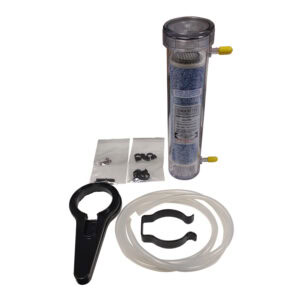 Su arıtma sistemleri için filtrasyon cihazı, yineleyici ve parçaları ile birlikte.