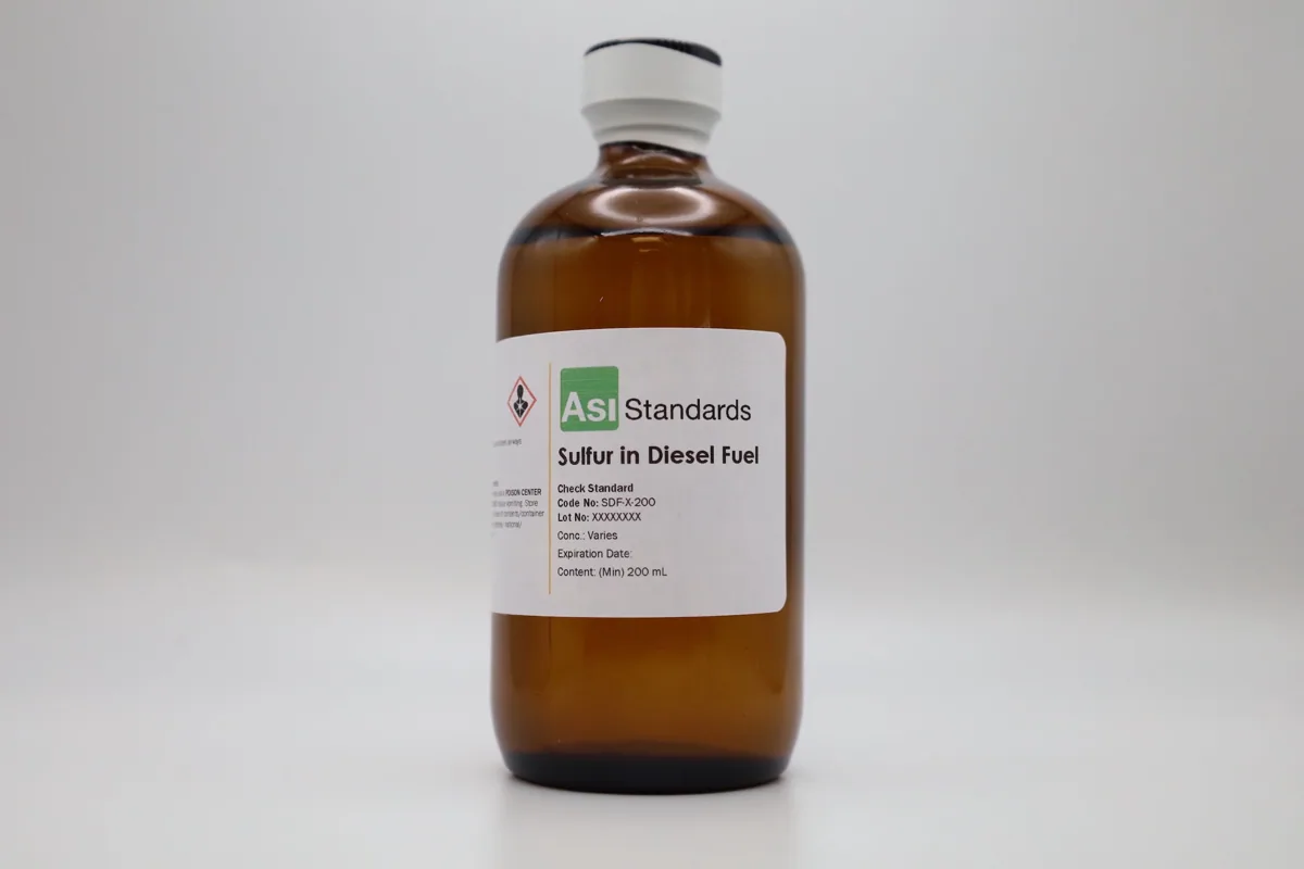 ASI Standards EPA Tier 3 kükürt standardı şişesi