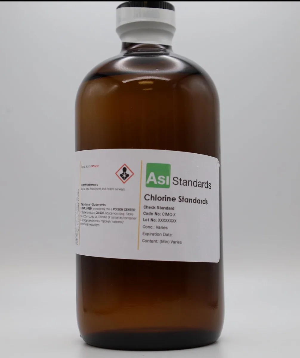 ASI Standards klor kontrol standardı şişesi