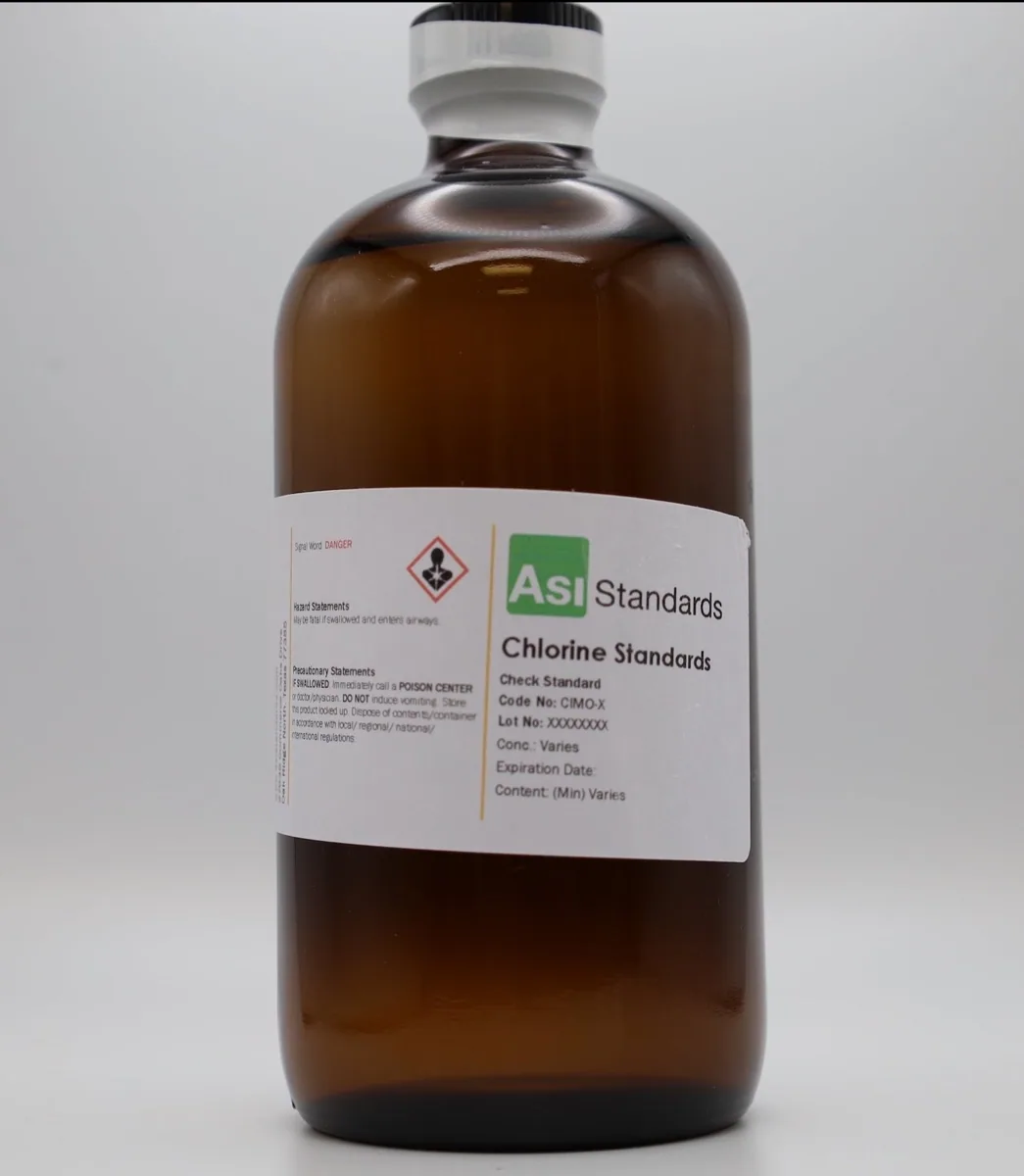 ASI Standards klor kontrol standardı şişesi