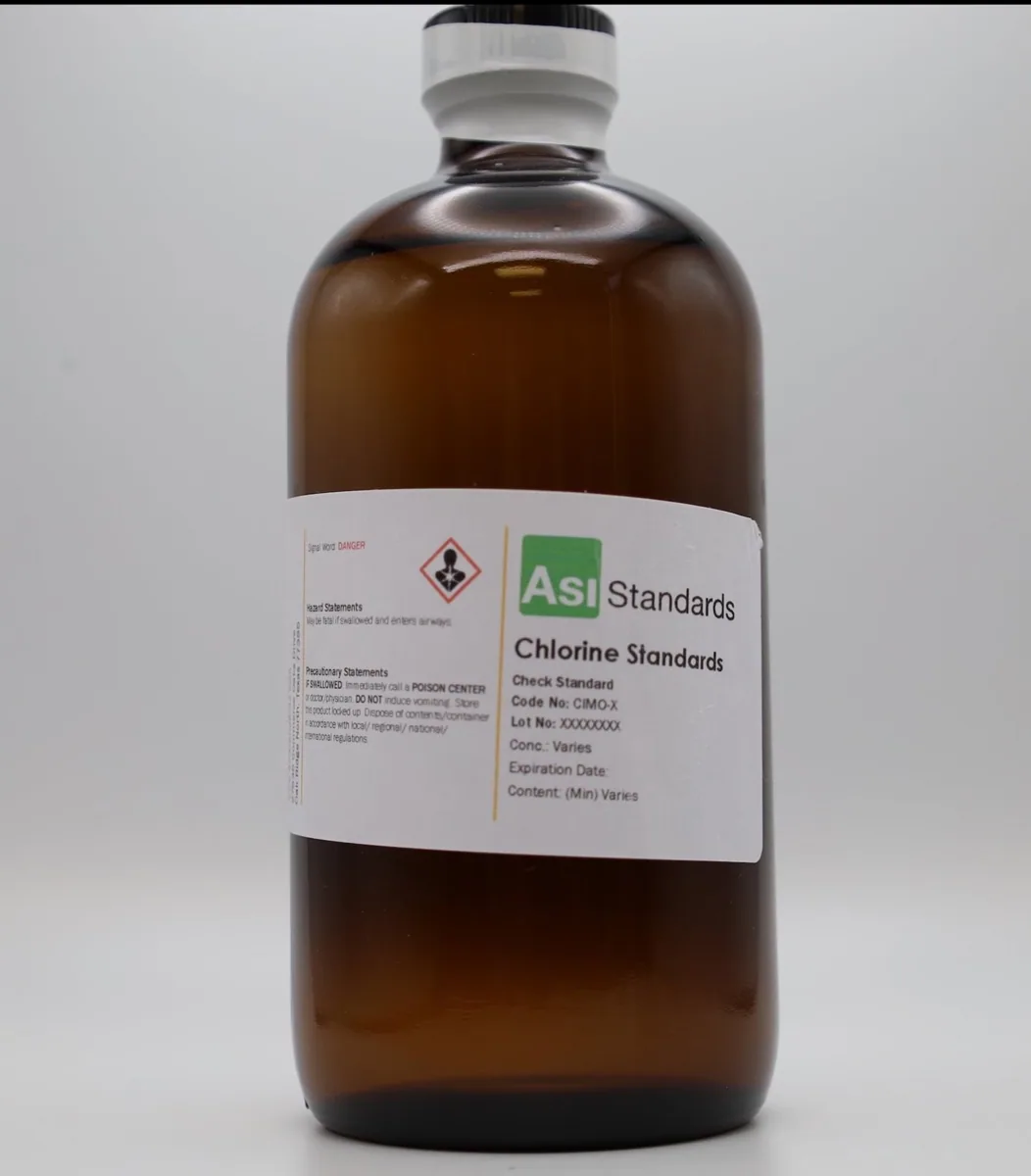 ASI Standards klor kontrol standardı şişesi