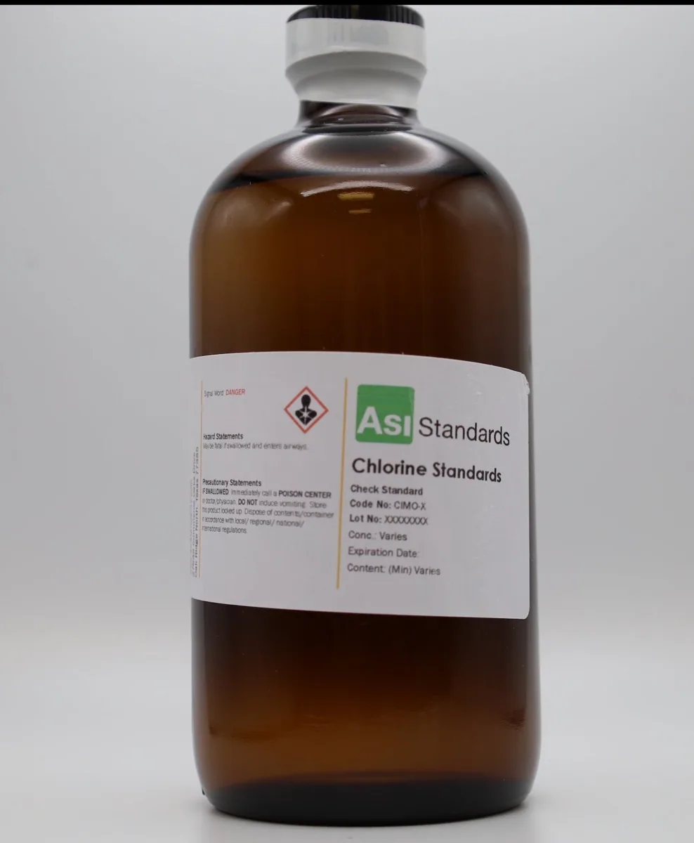 ASI Standards klor kontrol standardı şişesi