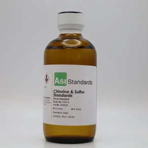 ASI Standards klor ve kükürt kontrol standardı şişesi