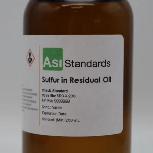 ASI Standards kükürt kontrol standardı şişesi