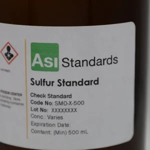 ASI Standards kükürt kontrol standardı şişesi