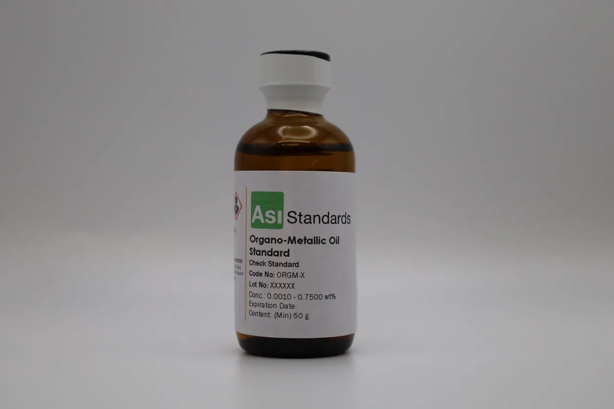 ASI Standards kükürtsüz organometalik kontrol standardı şişesi