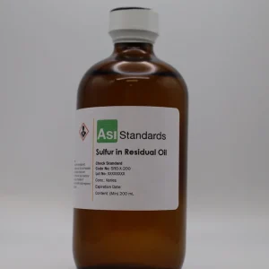 ASI Standards özel kükürt kalibrasyon seti şişesi