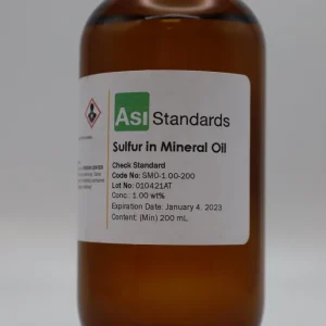 ASI Standards polisülfür kalibrasyon seti şişesi